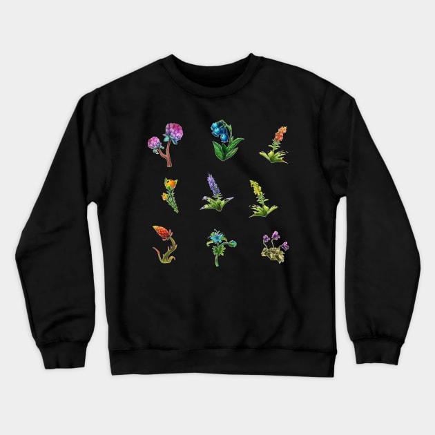 BOTW flowers Crewneck Sweatshirt by KaniaAbbi